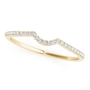 14K Yellow Gold 0.10ctw Diamond Wedding Band