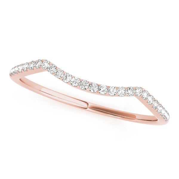 14K Rose Gold Diamond Wedding Ring