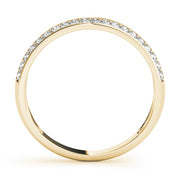 14K Yellow Gold 1/5 ct tw Pave Diamond Wedding Ring