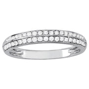 Round Diamond Pave Wedding Band