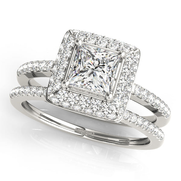 Halo Diamond Engagement Ring