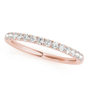 14K Rose Gold 1/4 ct tw Diamond Wedding Ring