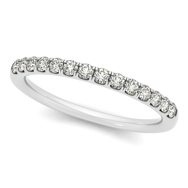 14K White Gold 1/4 ct tw Diamond Wedding Ring