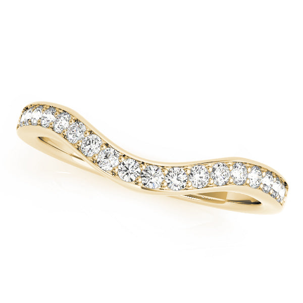 14K Yellow Gold Multi-Diamond Wedding Band