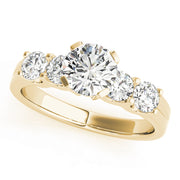 14K Yellow Gold 1.24ctw Round Diamond Engagement Ring