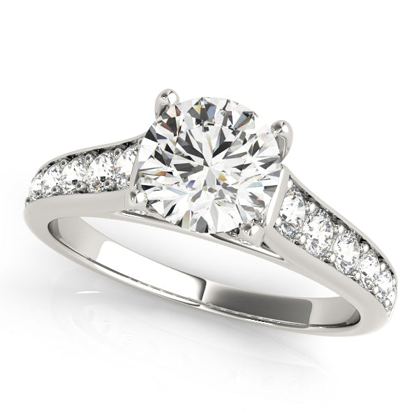 1 CT Round Diamond Engagement Ring