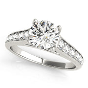 1 CT Round Diamond Engagement Ring