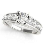 Round Diamond Trellis Engagement Ring