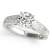 1.0 CT Round Diamond Solitaire Engagement Ring