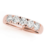 18K Rose Gold 1/2 ct Diamond Wedding Band