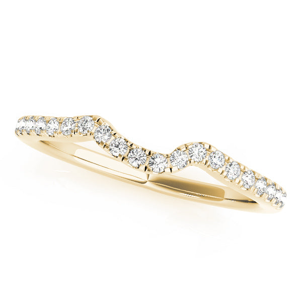 14K Yellow Gold Diamond Wedding Ring