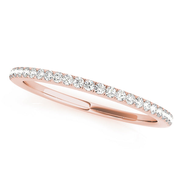 14K Rose Gold Diamond Wedding Ring