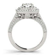 Round Diamond Halo Engagement Ring