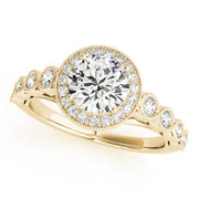 14K Yellow Gold 1.33ctw Round Diamond Engagement Ring