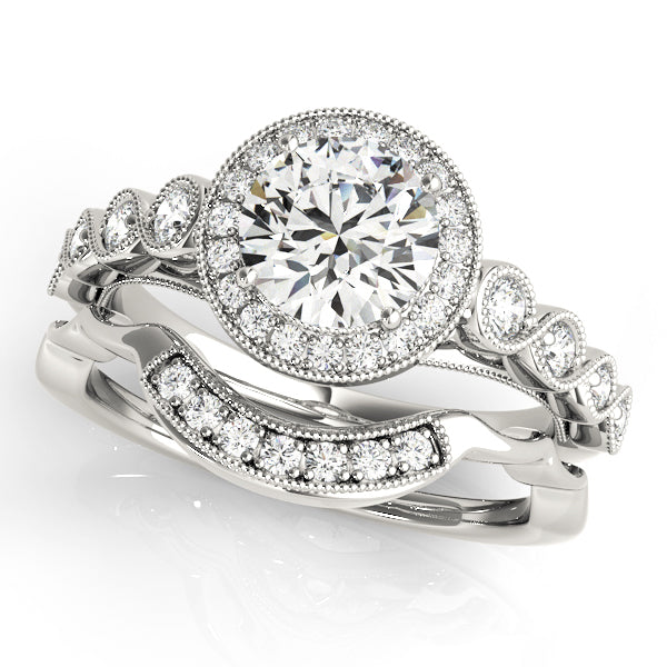 Halo Diamond Engagement Ring