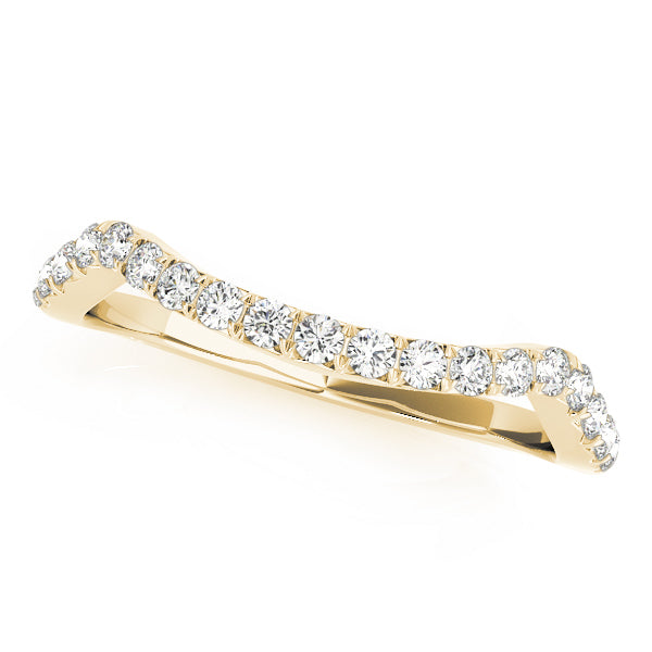 14K Yellow Gold Diamond Wedding Ring