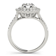 Round Diamond Halo Engagement Ring