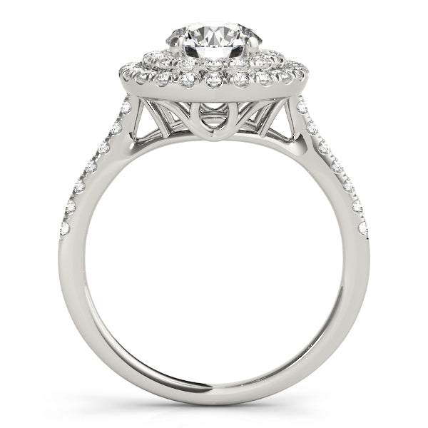 Round Diamond Halo Engagement Ring