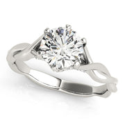 1 CT Round Diamond Solitaire Engagement Ring