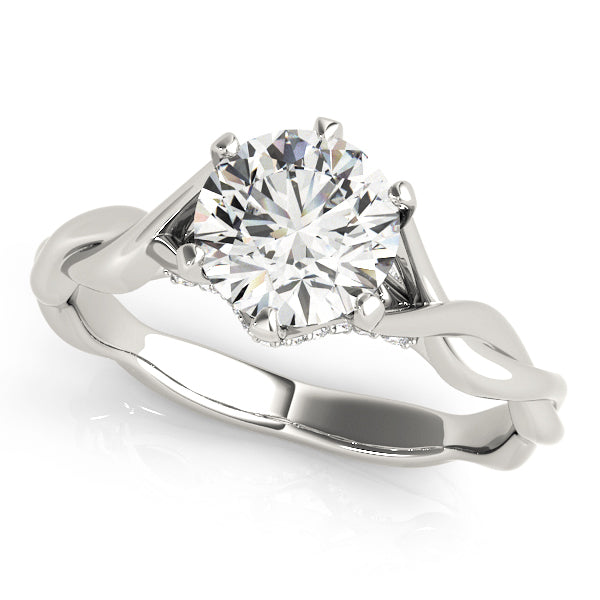 1 CT Round Diamond Solitaire Engagement Ring