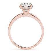18K Rose Gold 1 ct tw Single Row Diamond Engagement Ring