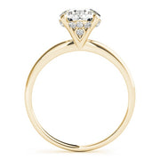 14K Yellow Gold 1 ct tw Single Row Diamond Engagement Ring
