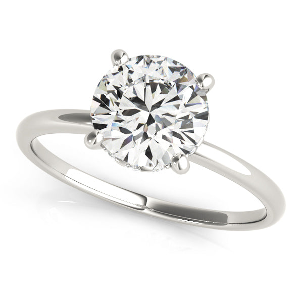1 CT Round Diamond Engagement Ring