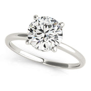 1 CT Round Diamond Engagement Ring