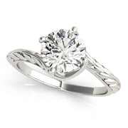 1.0 CT Round Diamond Solitaire Engagement Ring
