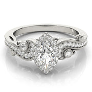 Halo Diamond Engagement Ring