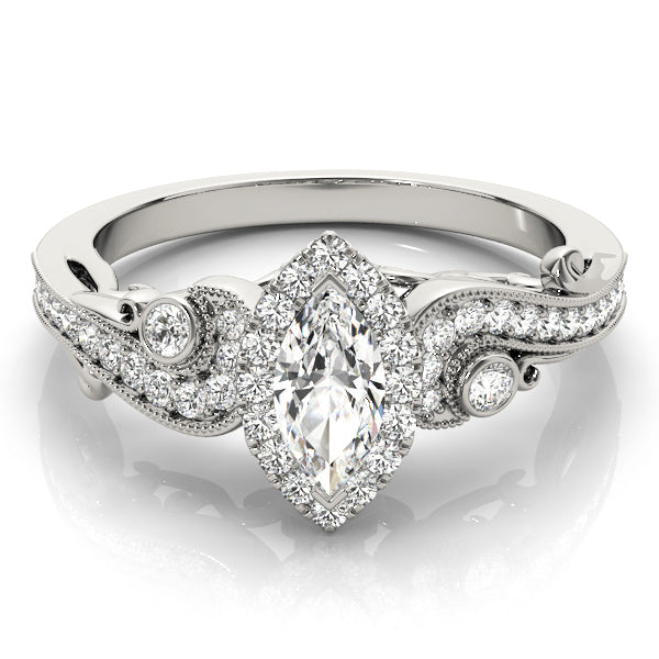 Halo Diamond Engagement Ring
