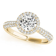 14K Yellow Gold 1.33ctw Round Diamond Engagement Ring