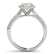 Round Diamond Halo Engagement Ring | 1 CT