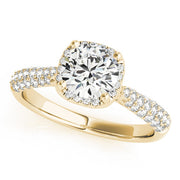 14K Yellow Gold 1.33ctw Round Diamond Engagement Ring