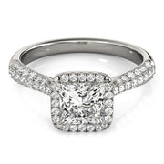 Halo Diamond Engagement Ring