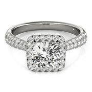Halo Diamond Engagement Ring