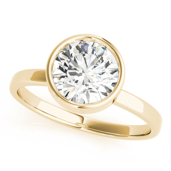14K Yellow Gold 1 CT Diamond Engagement Ring