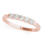 18K Rose Gold Diamond Wedding Ring
