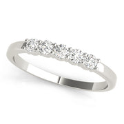 5-Stone Round Diamond Wedding Band