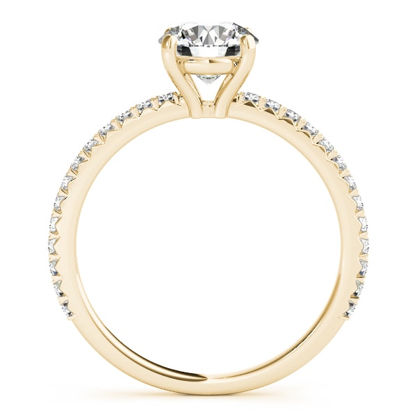 14K Yellow Gold 1 1/4 ct tw Single Row Diamond Engagement Ring