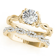 18K Yellow Gold 7/8 ct tw Solitaire Diamond Engagement Ring