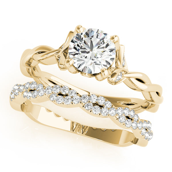 18K Yellow Gold 7/8 ct tw Solitaire Diamond Engagement Ring