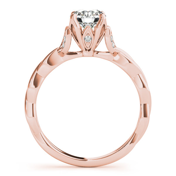 18K Rose Gold 7/8 ct tw Solitaire Diamond Engagement Ring