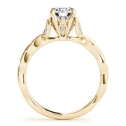 18K Yellow Gold 7/8 ct tw Solitaire Diamond Engagement Ring