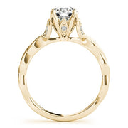 18K Yellow Gold 7/8 ct tw Solitaire Diamond Engagement Ring