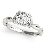 14K White Gold 7/8 ct tw Solitaire Diamond Engagement Ring