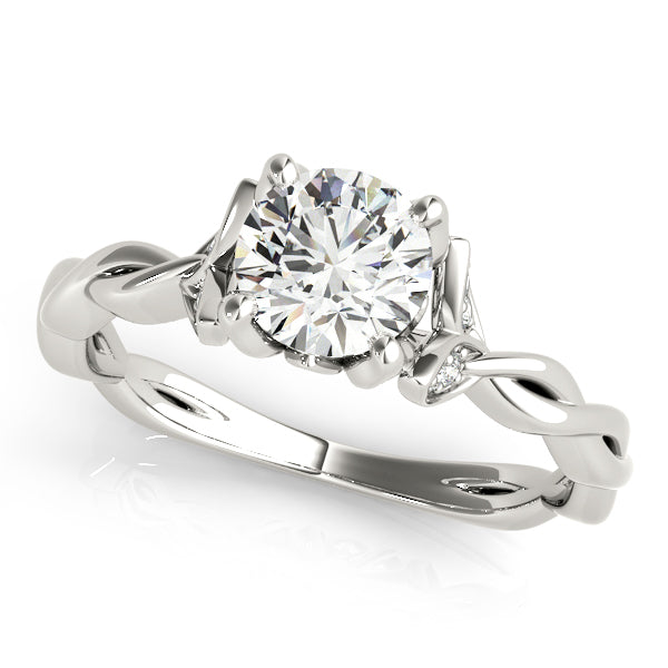 14K White Gold 7/8 ct tw Solitaire Diamond Engagement Ring