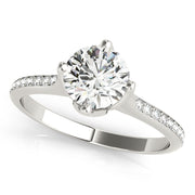 1 CT Round Diamond Engagement Ring
