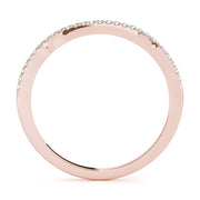 14K Rose Gold Diamond Wedding Ring