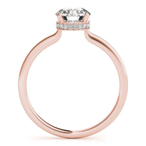 14K Rose Gold 1 ct tw Solitaire Diamond Engagement Ring